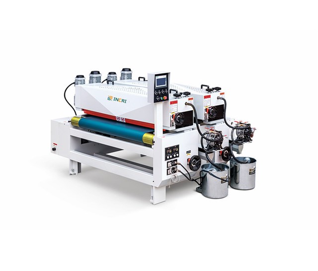 Automatic Flat Line Furniture roller coater machine Two Head Roller ...
